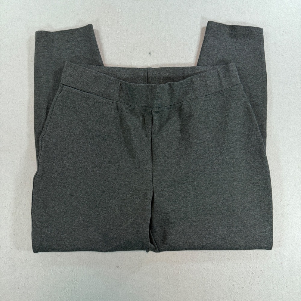 Quince Ultra-Stretch Ponte Skinny Pants Charcoal Women's L
